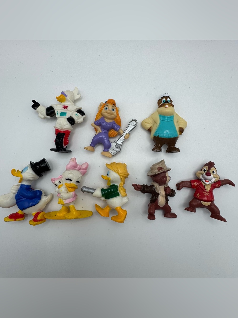 1991 Kellogg’s Disney PVC Figure Lot Donald Daisy Chip Dale DuckTales Figures